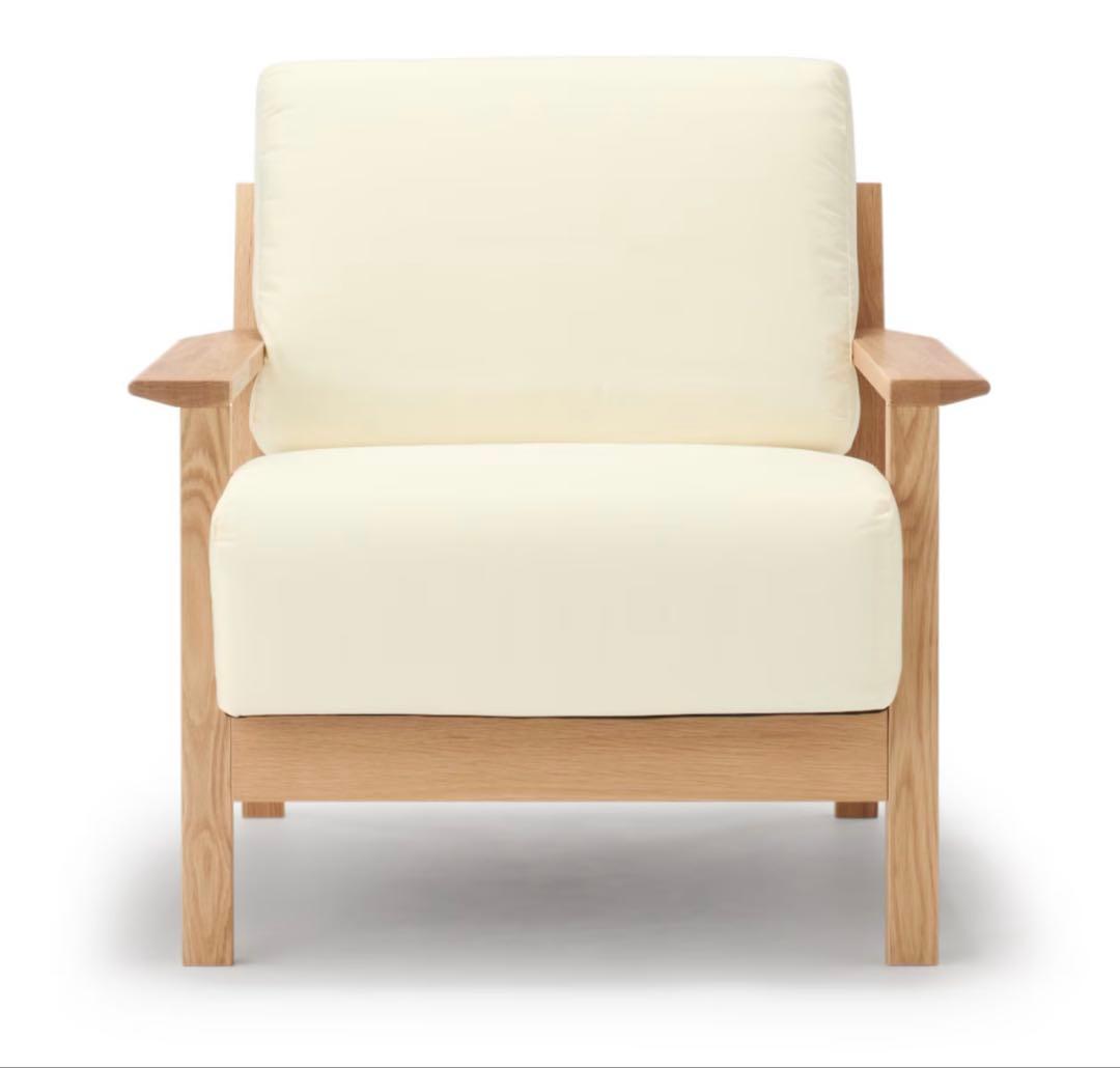 【引き取り限定】ソファ本体木製フレーム 1人掛けソファ（ウレタンポケットコイル）