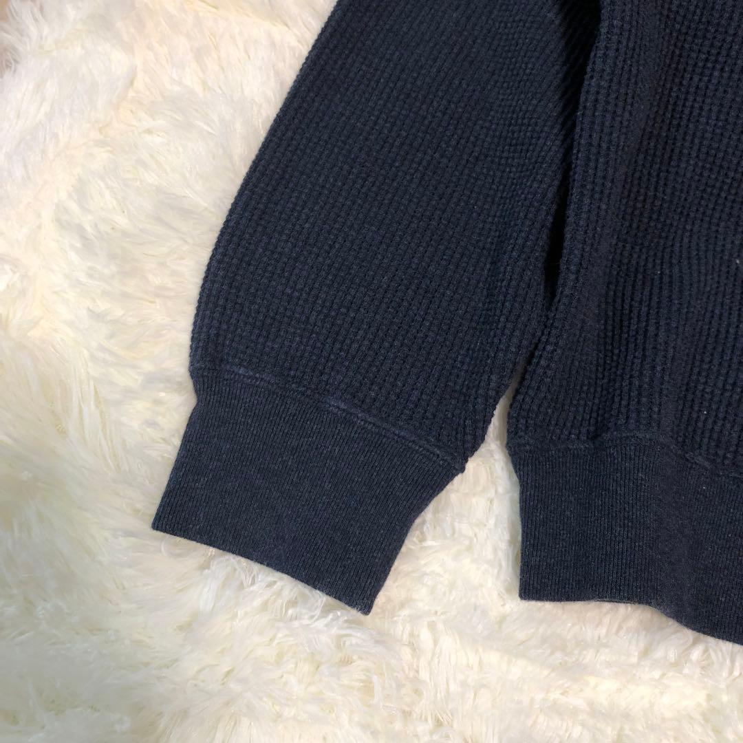 【新品タグ付き】FRAMeWORK ワッフルヘンリープルオーバー　ネイビー