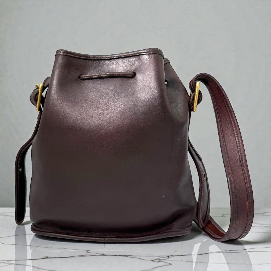 オールドコーチ coach バケツ型　ワンショルダー レザー 9952