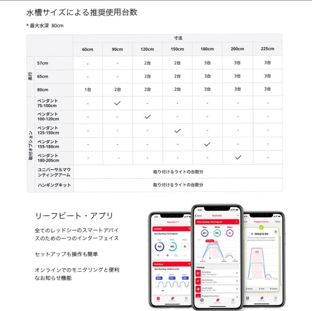 Red Sea ReefLED 160S 照明器具