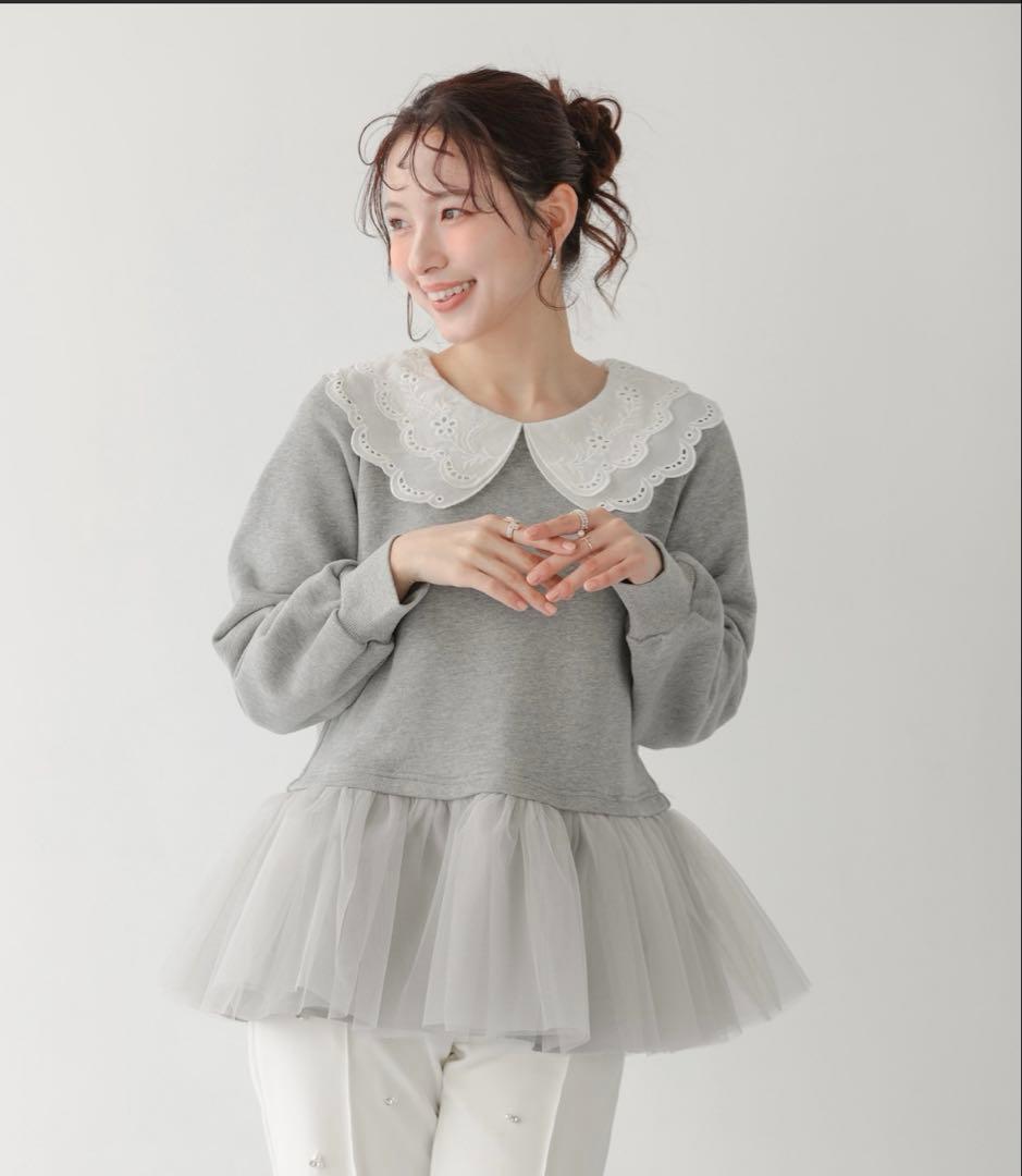 フィットモア♡フリル　トップス　チュール　新作