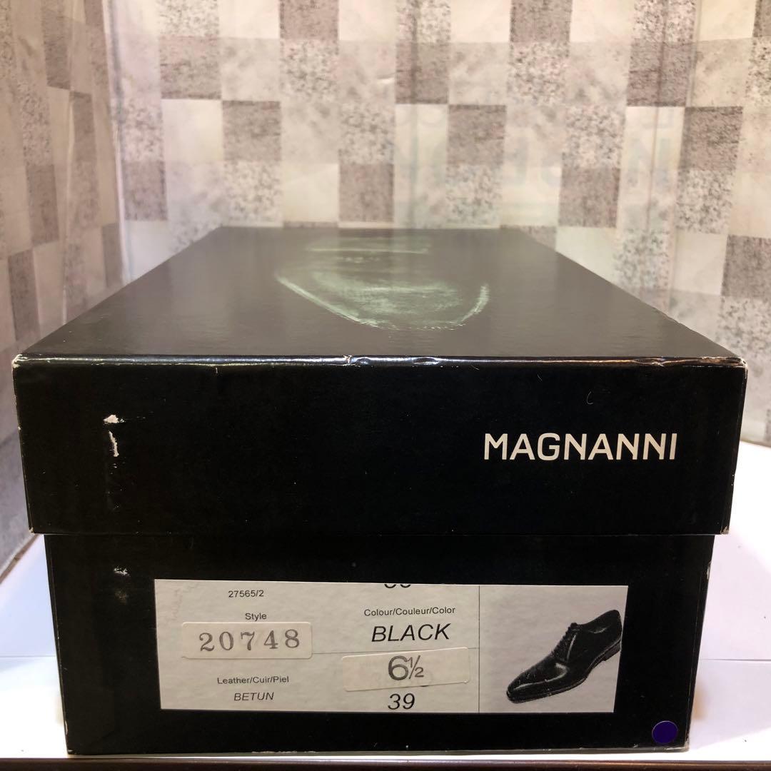 MAGANANNIマグナーニ 39 24.5-25㎝ ブラック 替え紐 箱付属