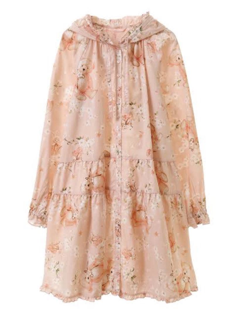 pinkhouse♡ 桜テディ♡ チュニックワンピ、エプロン♡