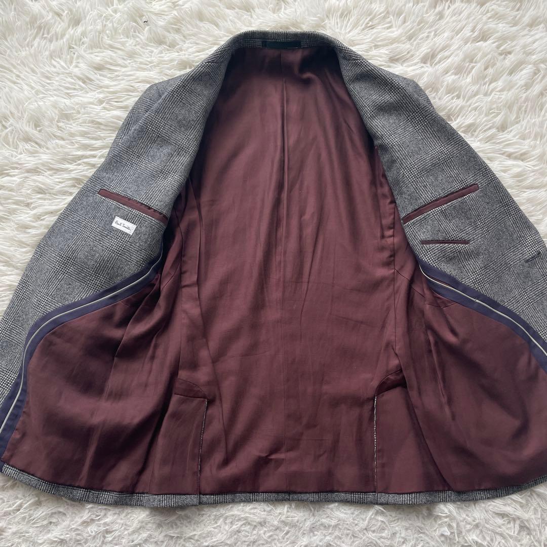 Paul Smith シルク混　チェック　上下　セットアップ　スーツ