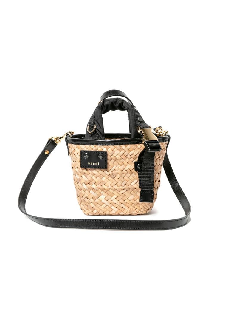 SACAI ハイブリッド　マルシェ　ミクロ　バッグ　カゴバッグ
