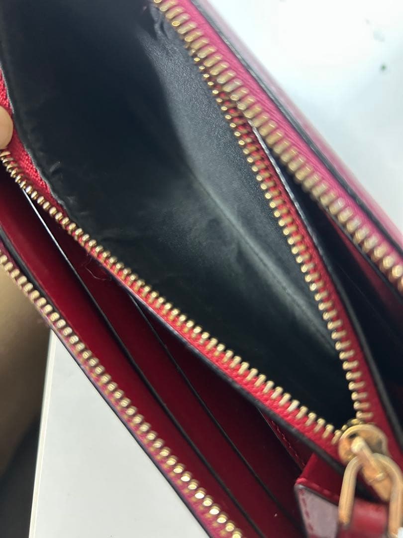 ブルガリ セルペンティ L字ファスナー 長財布 ピンク