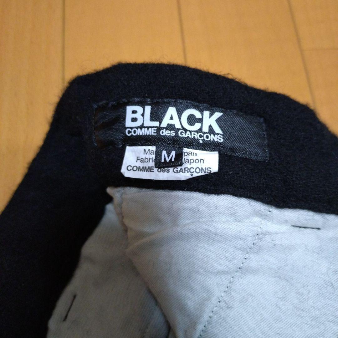 BLACK ウールスパイラルパンツ