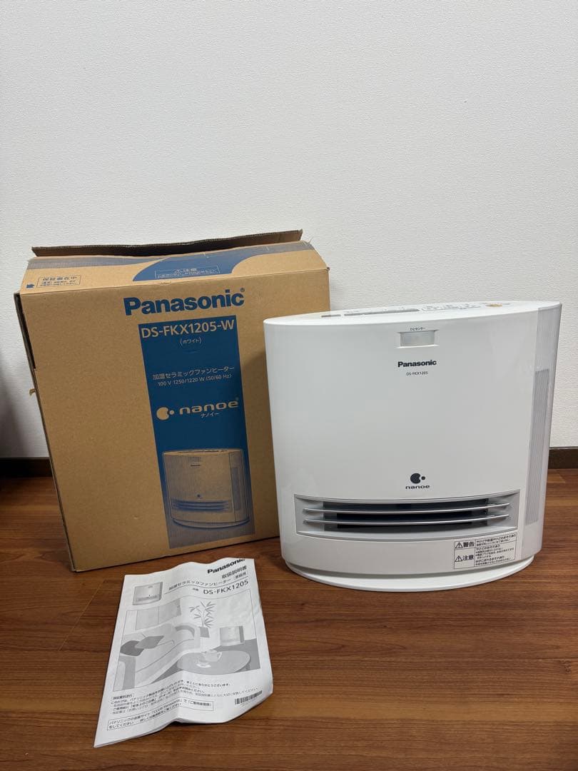 Panasonic 加湿機能付セラミックファンヒーターDS-FKX1205