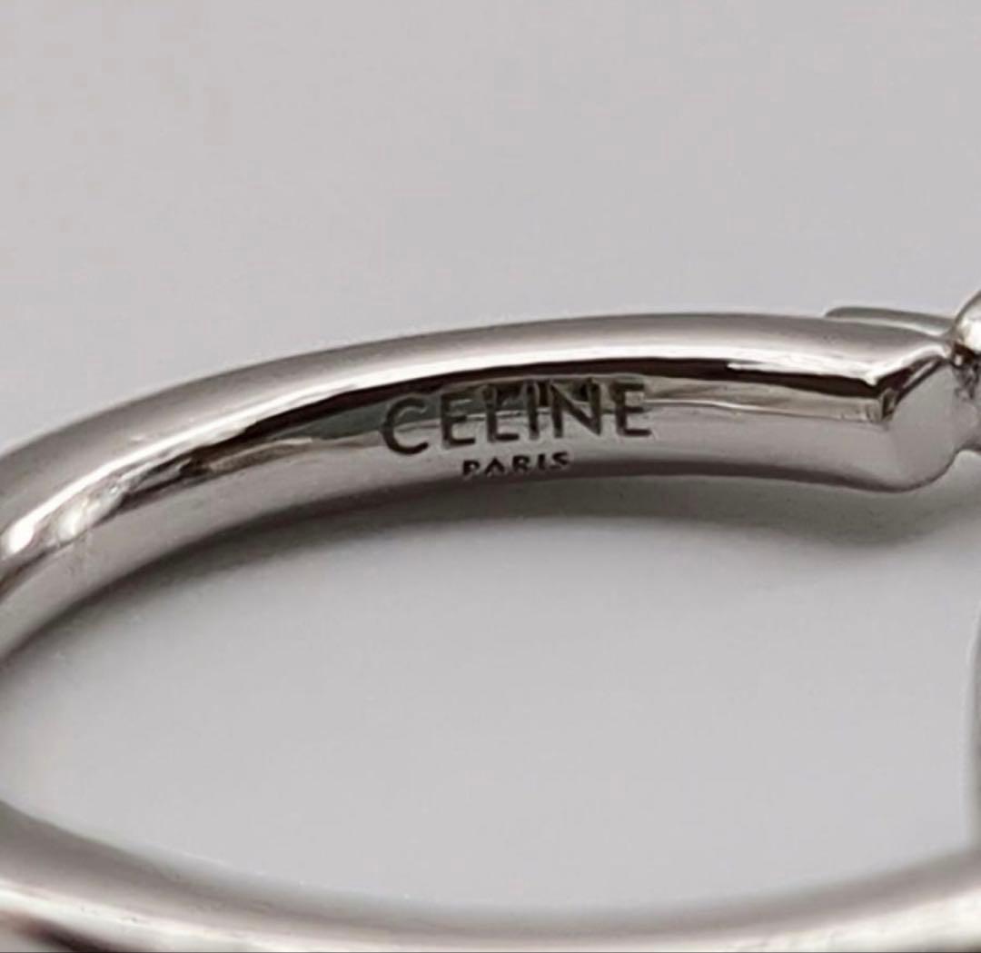 セリーヌ　ピアス　片耳のみ ノットスモールフープFCA1252CELINE ◆