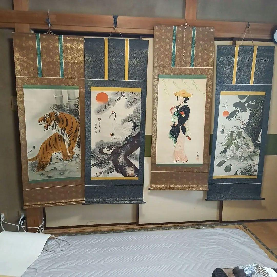 掛け軸4個セット+おまけサシェ付き