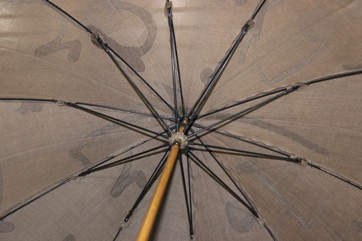 小宮商店 KOMIYA 柿渋染め 日傘 長傘 麻100％ 高級日傘 パラソル ➂