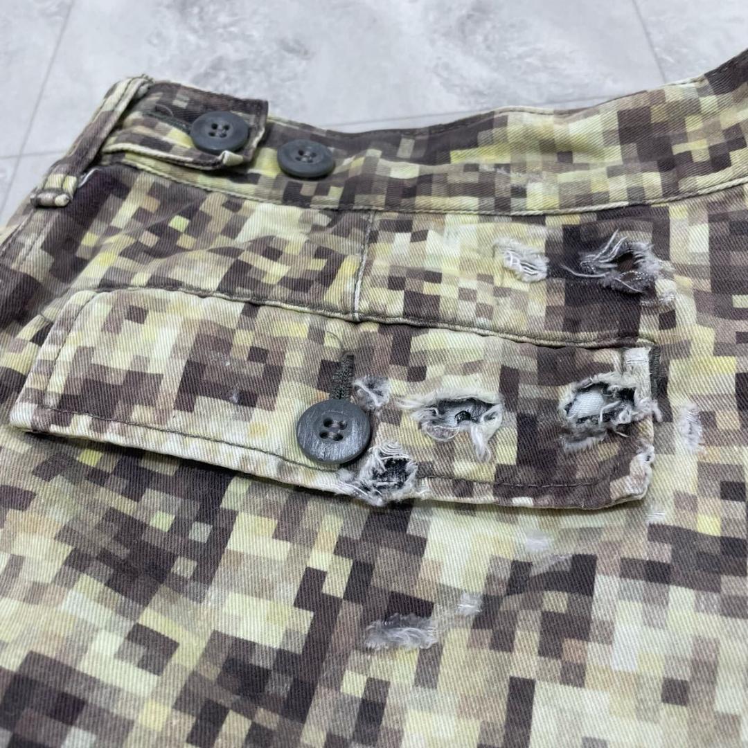 ナイトレイド ナイトロウ ハーフパンツ カーゴショーツ カモフラ モザイク