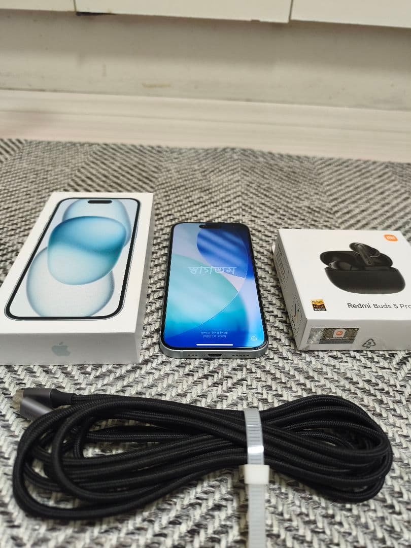 iPhone15 本体（128GB）【新品イヤホン付/総額1.5万おまけ】