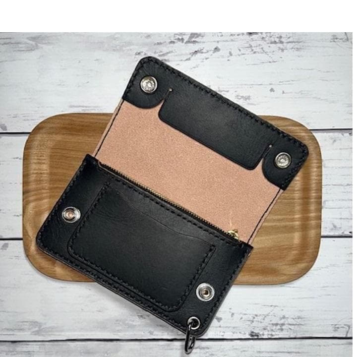 その商品いいねd(￣ ￣) ④ミドルトラッカー茶芯ホック真鍮/小判カン真鍮