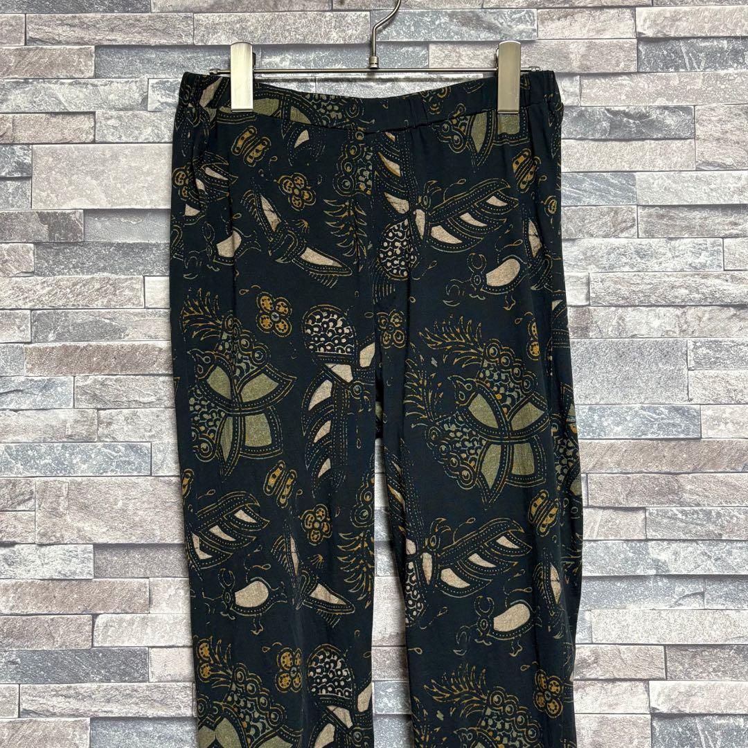 DRIES VAN NOTEN 08s- ボタニカル柄レギンス BLK/M