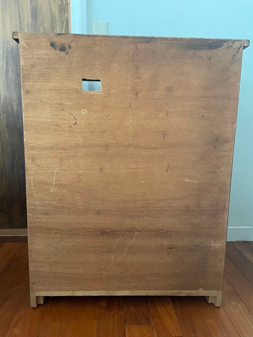 木製クラシックキャビネット 引き出し付き ステンドグラス