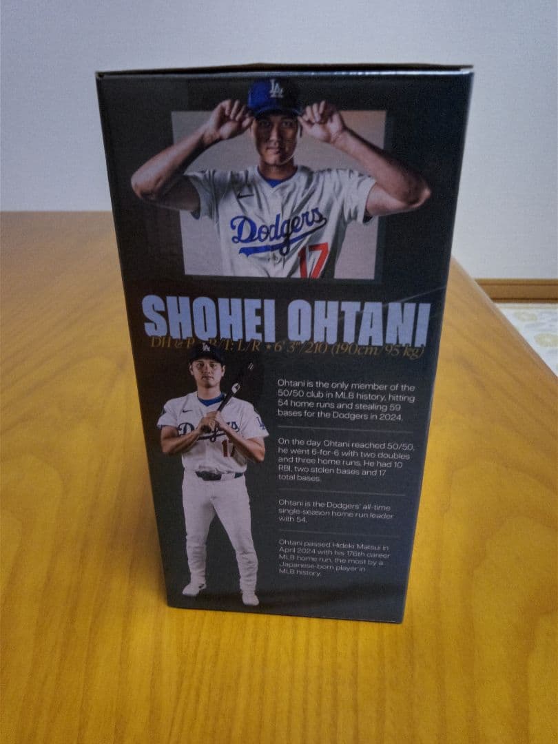 大谷翔平50-50記念ボブルヘッド 8/27配布　LAバッグ付き