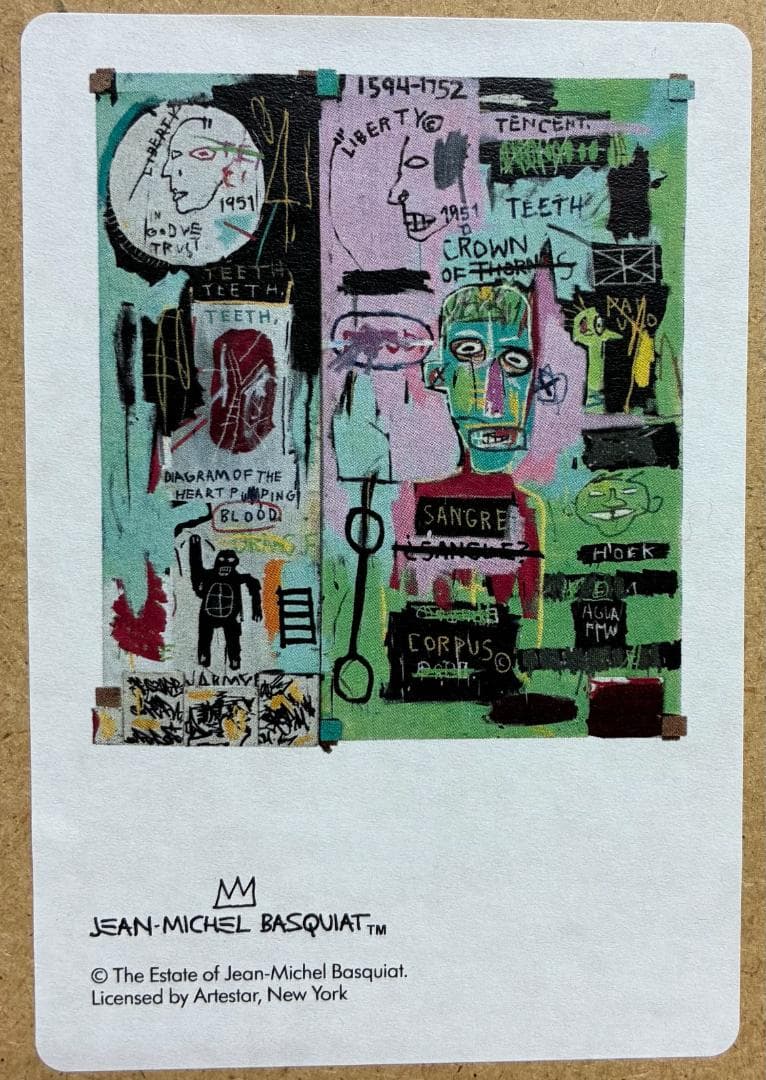 Jean-Michel Basquiat 【フレーム付き】バスキア　絵画