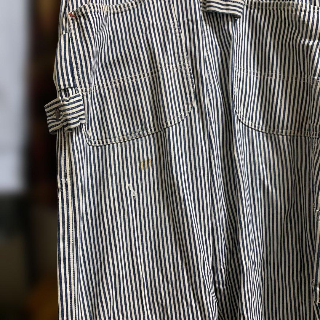 50s PENNEY'S PAY-DAY ヒッコリーダブルニー　エプロン付き