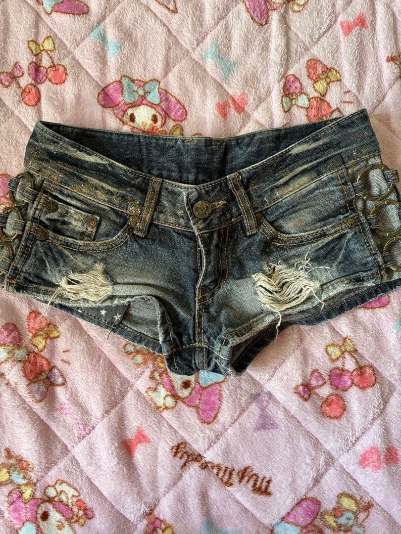 d.i.aダメージデニムショートパンツ 26