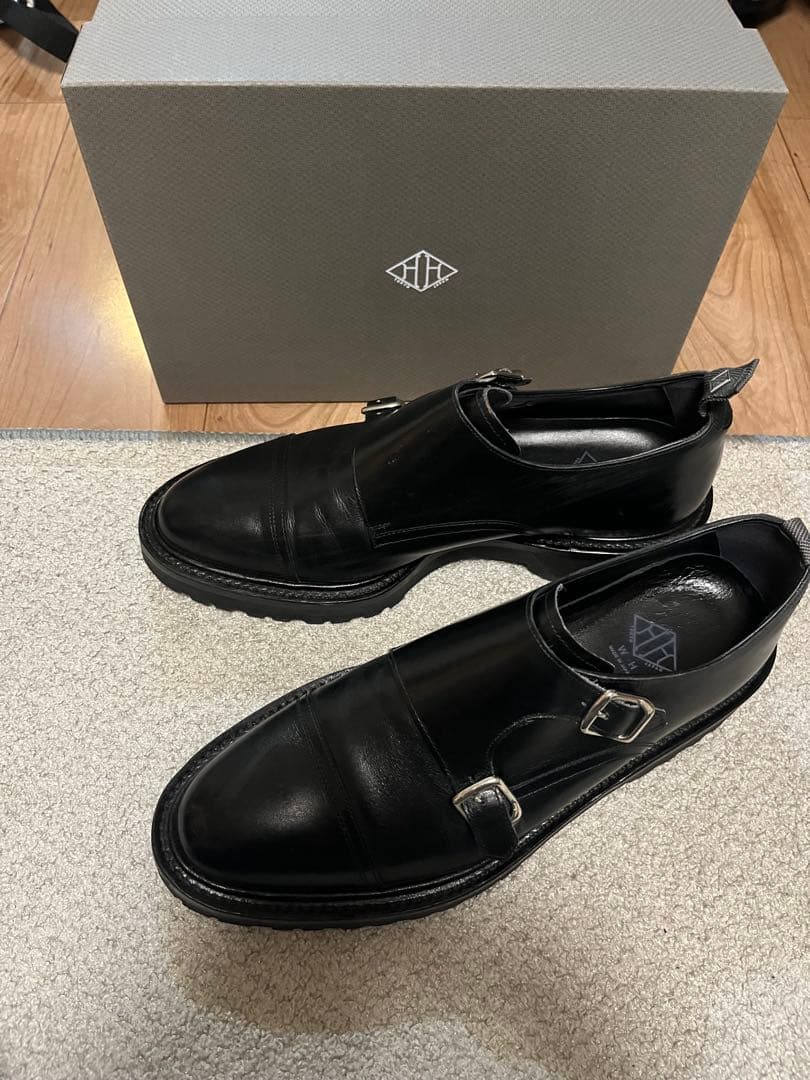 【干場スペシャル】WH ダブルモンク WHS-0300 黒 サイズ7