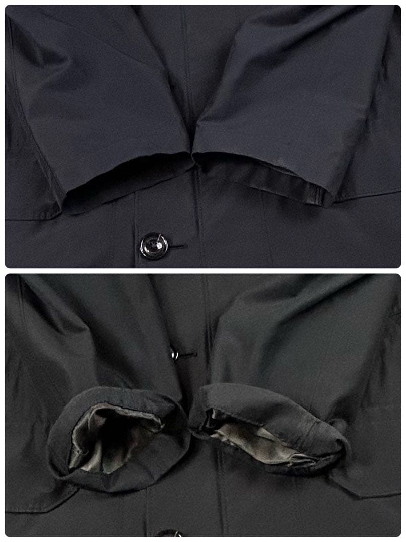 バーバリーロンドン 2way スタンドカラーコート ノバチェック M ブラック