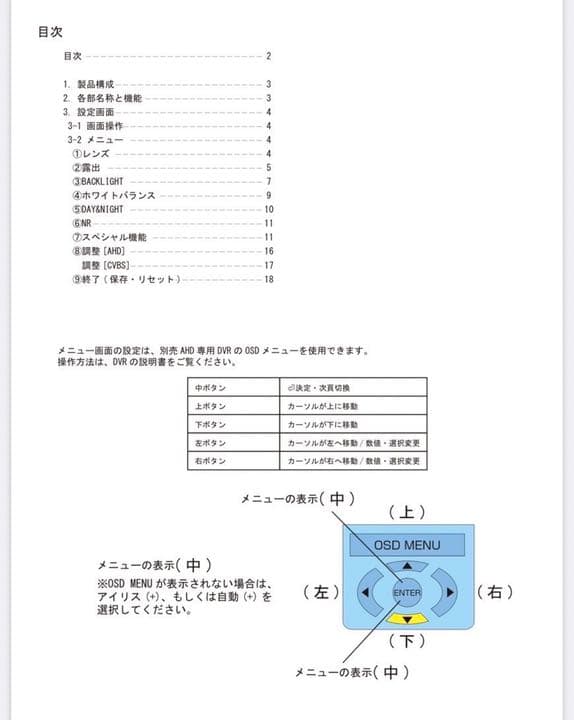 AHDワンケーブル屋外用暗視カメラ