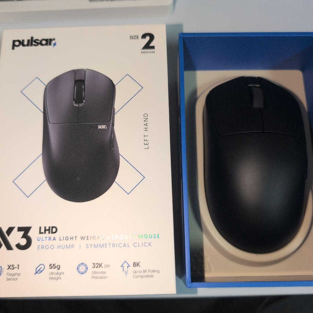 マウス・トラックボール Pulsar X3 LHD PX3L21 Black LEFT HAND