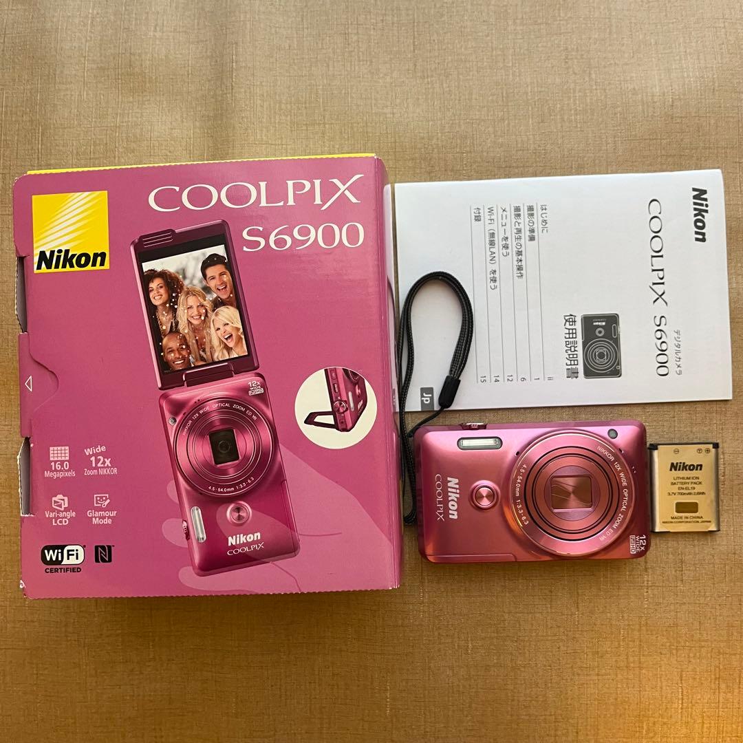 美品Nikon COOLPIX S6900 デジタルカメラ　純正バッテリー付