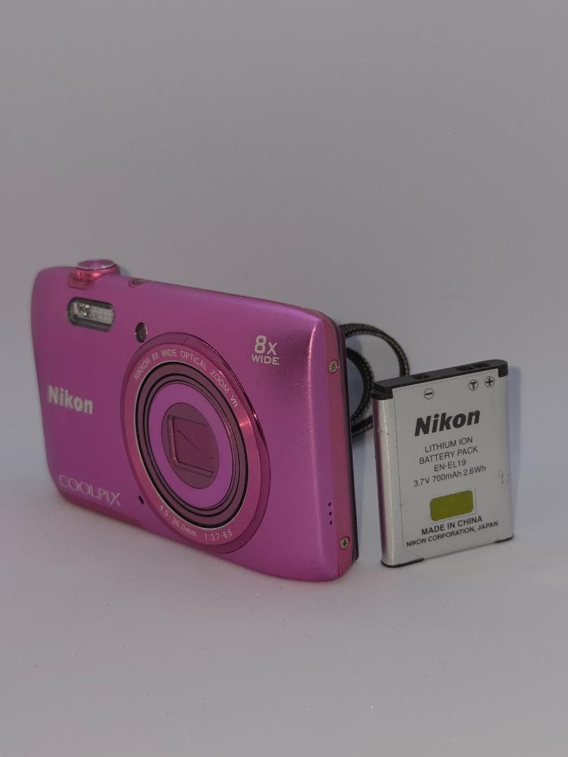 【美品】【スマホ転送OK】ニコン Nikon COOLPIX S3600 ピンク