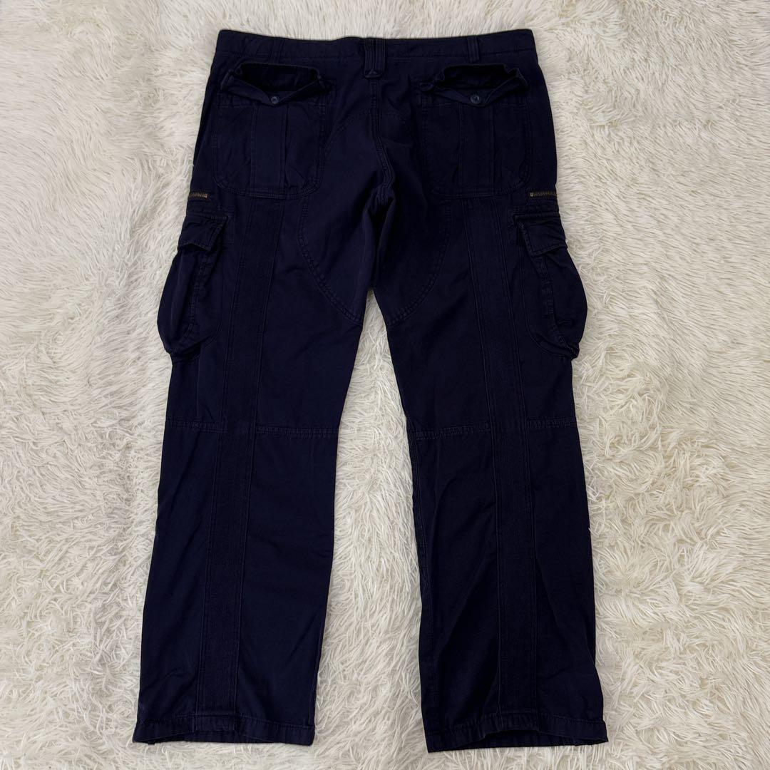 AVIREX アヴィレックス　カーゴパンツ　2XL ネイビー　ギミックパンツ