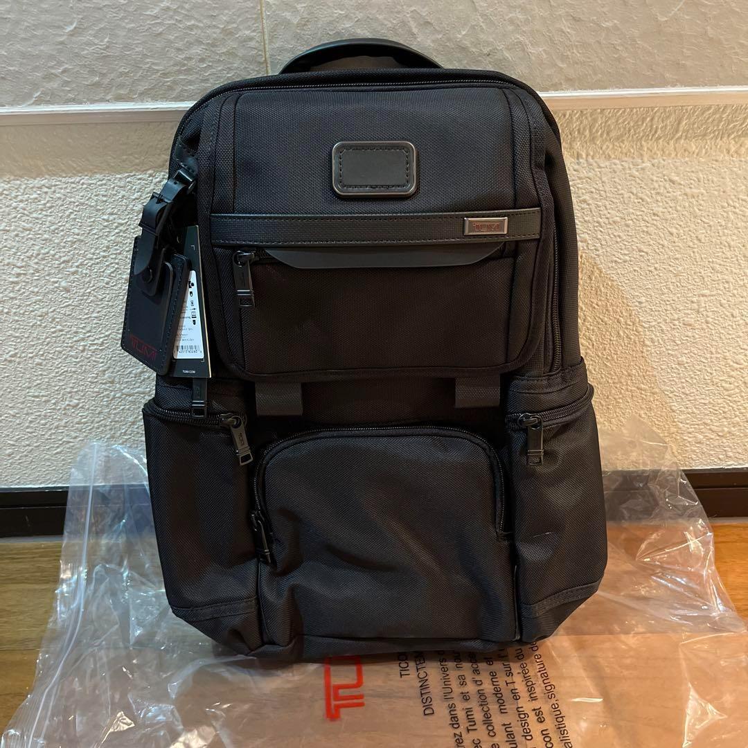 TUMI ALPHA3 Reflectivフラップパックブラック