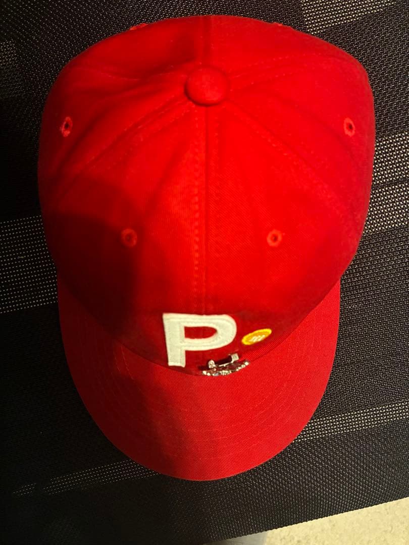 帽子 peaceminusone BALL CAP #1 RED