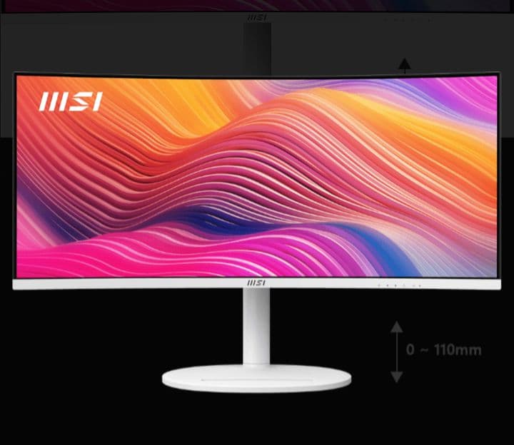 美品 MSI Modern MD342CQPW 34インチウルトラワイドモニター