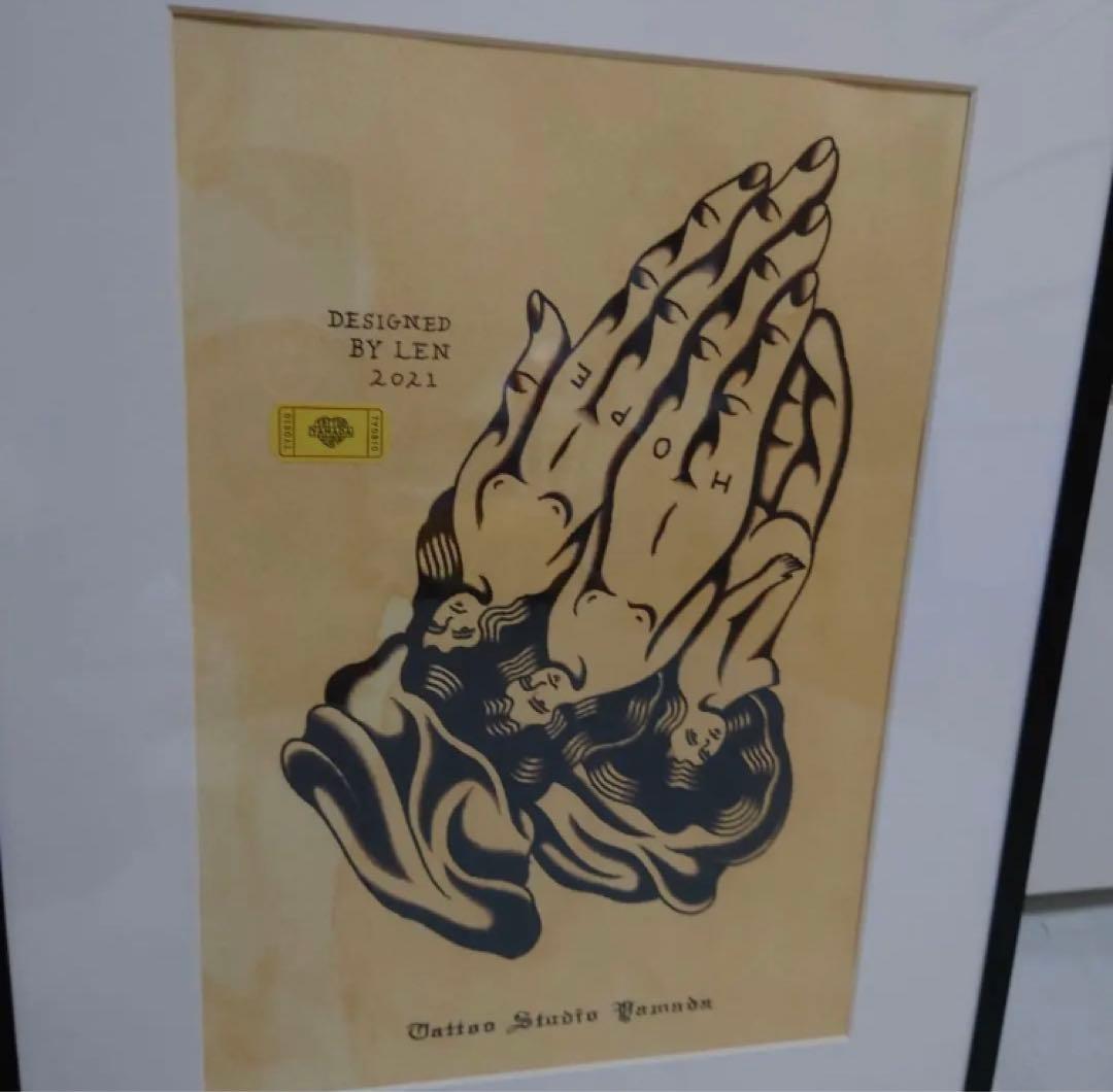 フォトフレーム tatoo studio yamada praying hands