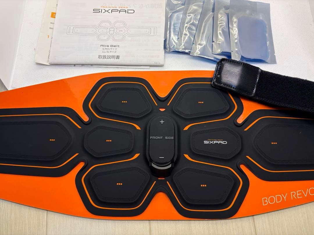 【お盆限定セール】【美品】新品パッド付　シックスパッド　アブズベルト　S/M/L