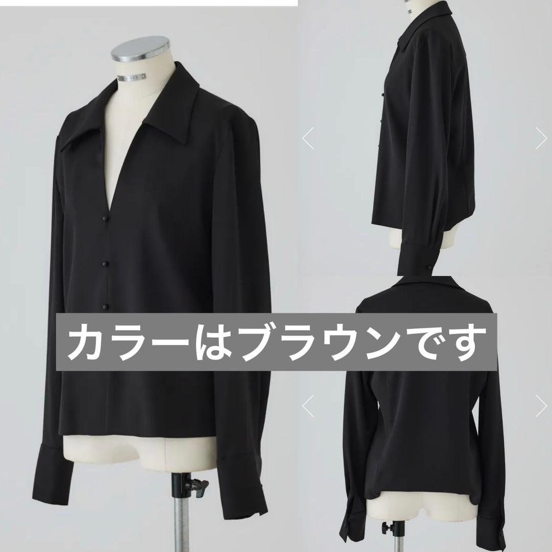 RIM.ARK 26SS Open collar slim SH JKブラウン