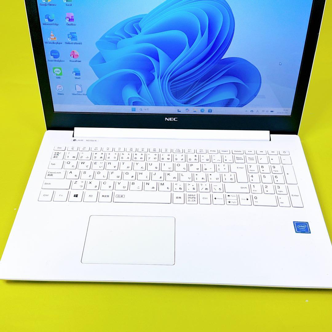 最新オフィス2024⭐️爆速SSD windows11 ノートパソコン カメラ薄型