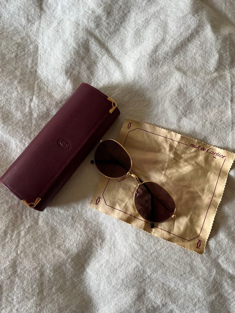 小物 90s old Cartier gold Boston l frame
