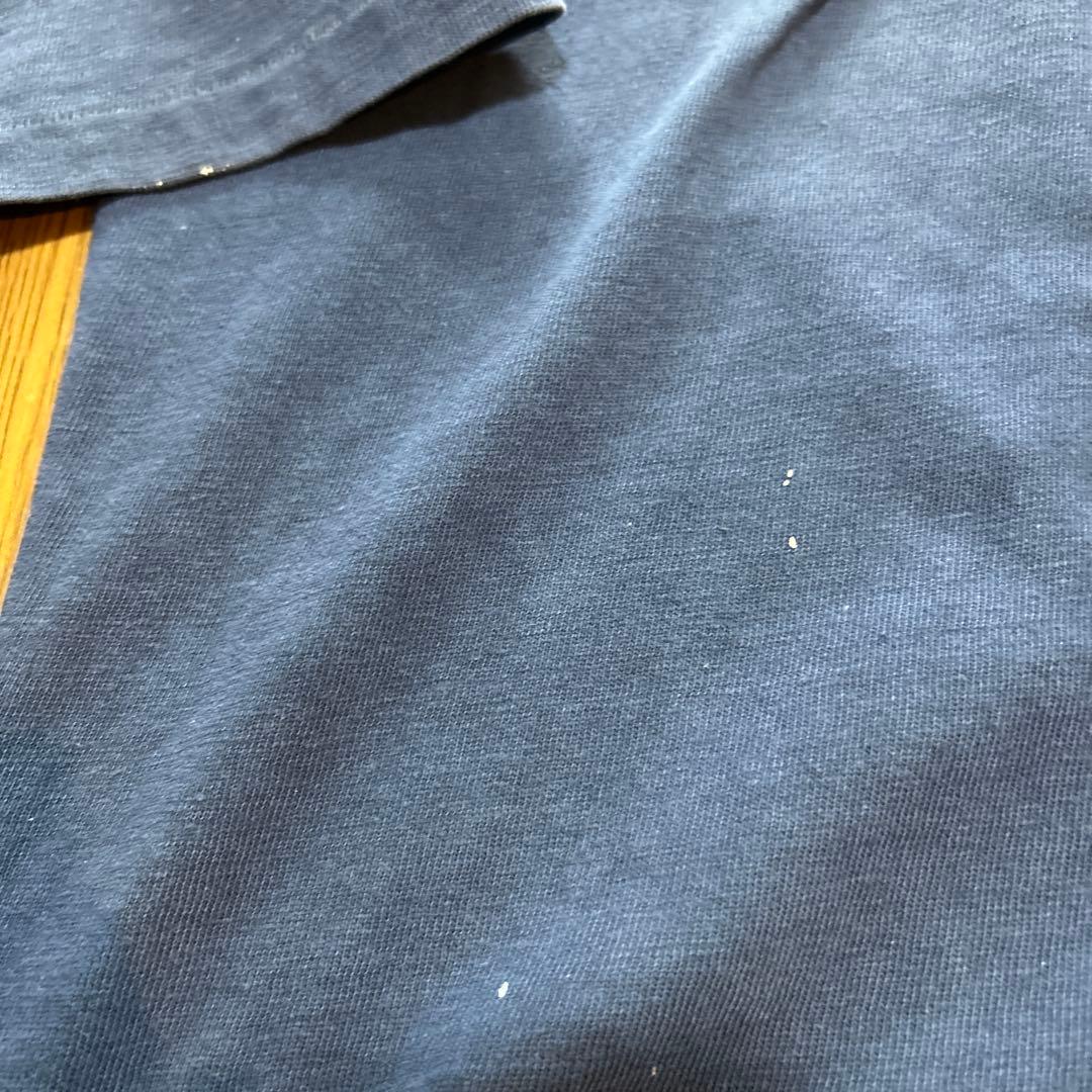 チャンピオンフットボールtシャツ　70s ヴィンテージ　navy バータグ