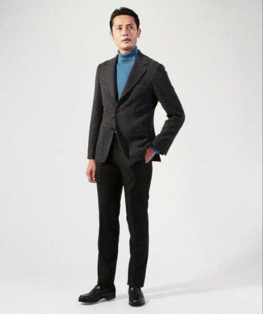 極美品✨トゥモローランドピルグリム ヘリンボーン テーラード ツイード 44 S