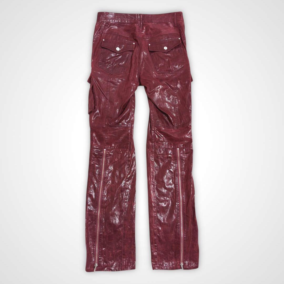 00s Y2K A.S.M 裾ジップ ギミック フレア カーゴパンツ 90s