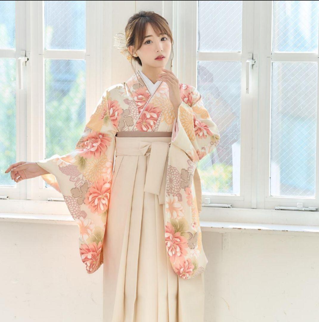 本日限定☆卒業式、袴セット ＋パール衿付き3点 まとめ商品