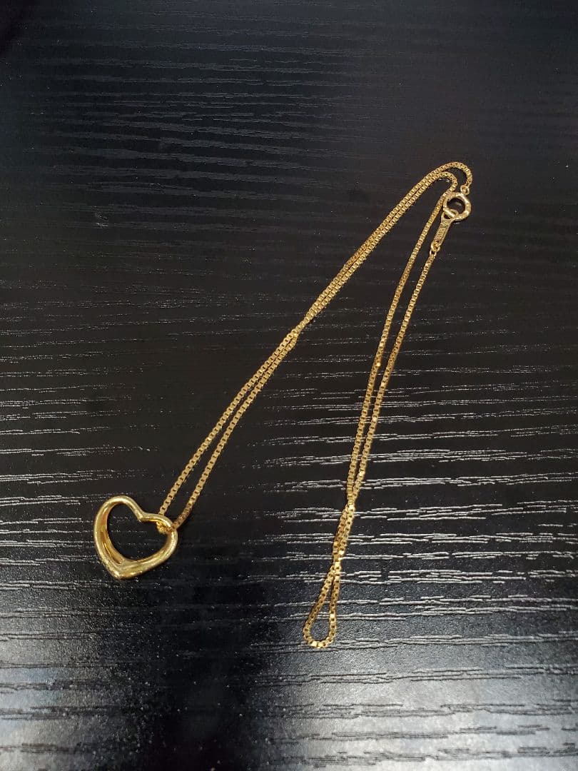 Tiffany ティファニービンテージ 金 オープンハート 18k k18