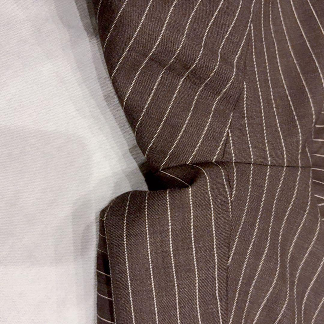 極美品 トゥモローランド ピルグリム ブラウン ストライプ スーツ