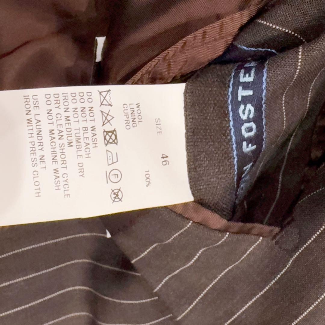 極美品 トゥモローランド ピルグリム ブラウン ストライプ スーツ