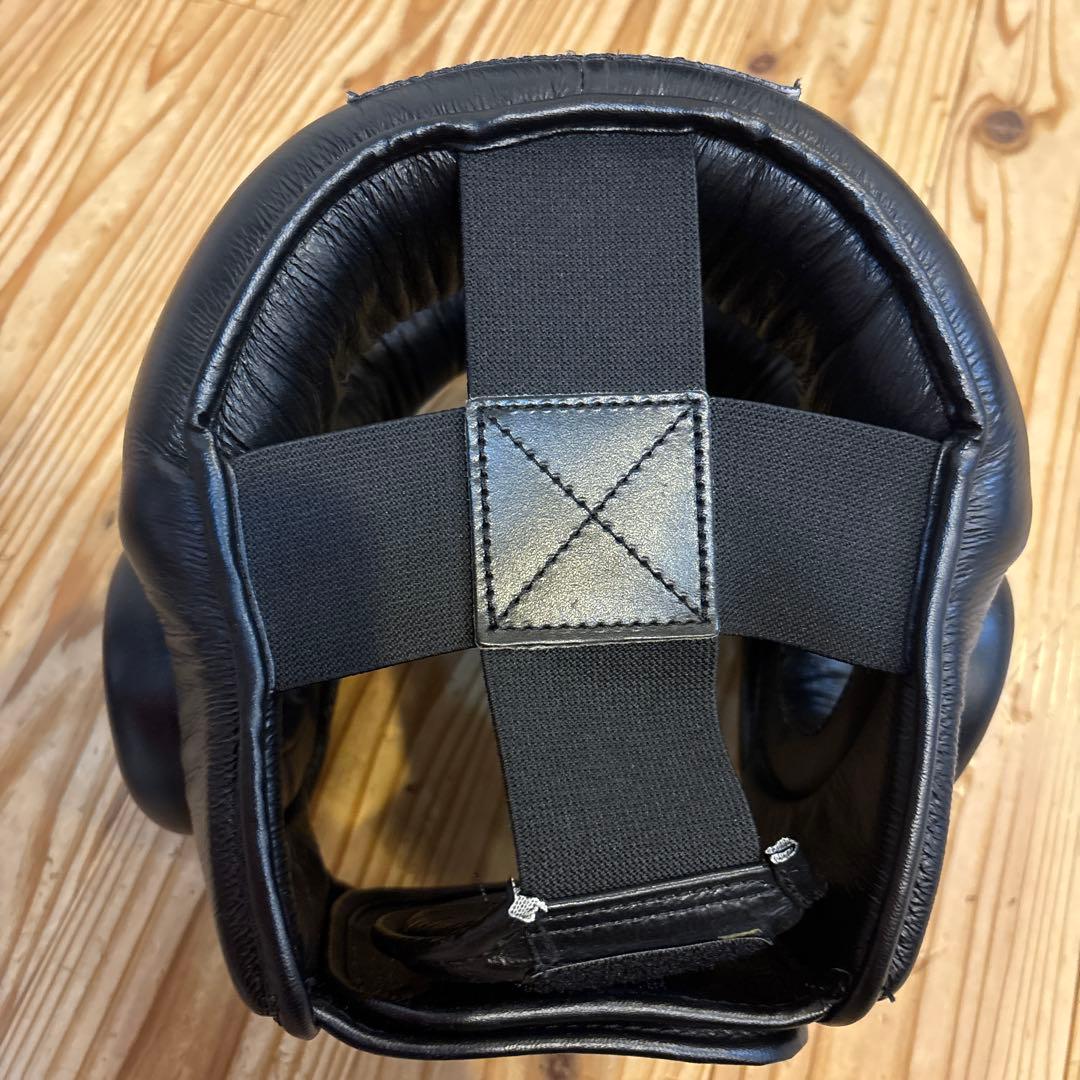 K-1 ヘッドギア ブラック レザー