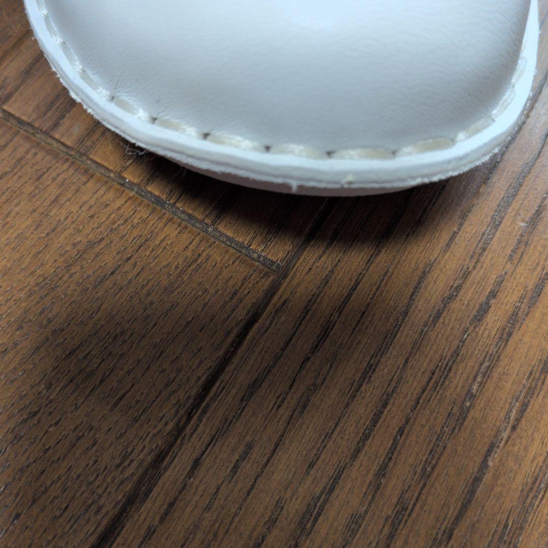 美品HPS ホワイトレザーウィングチップローファー