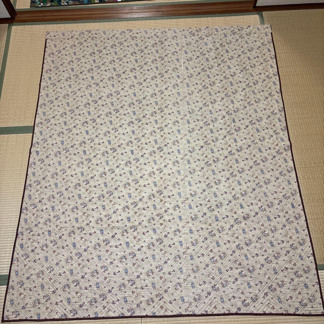 手作り大判パッチワークキルト タペストリー