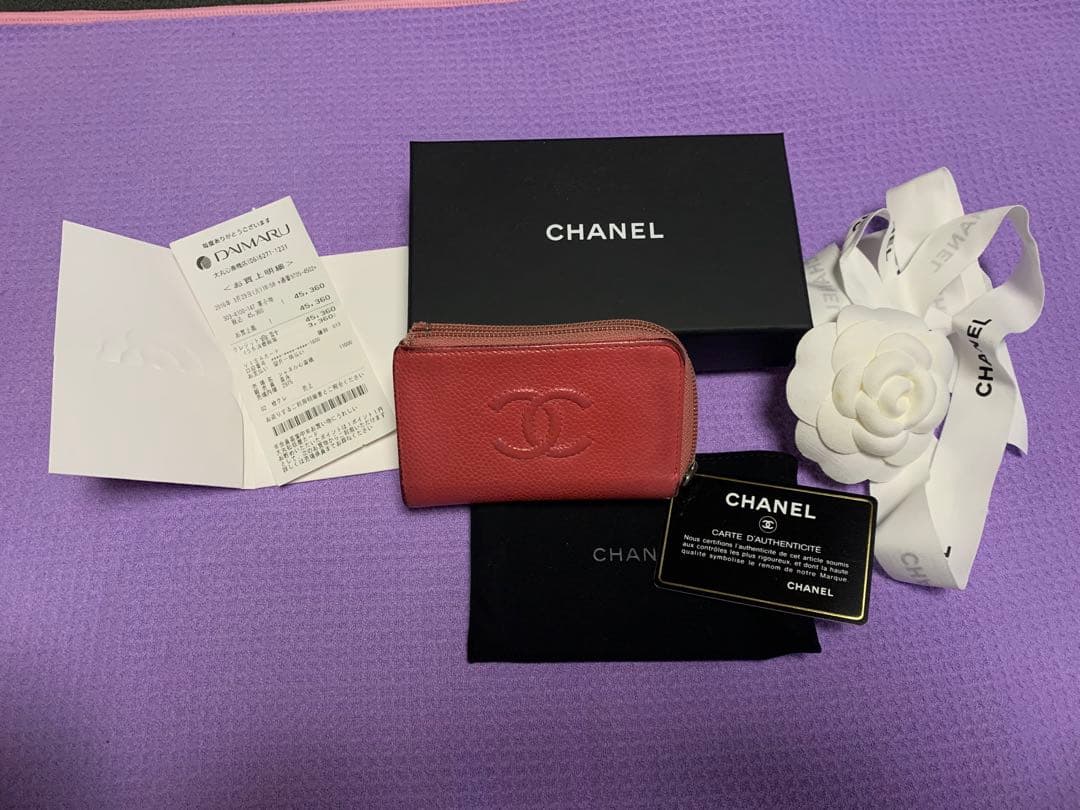 CHANEL レザーケース ピンク